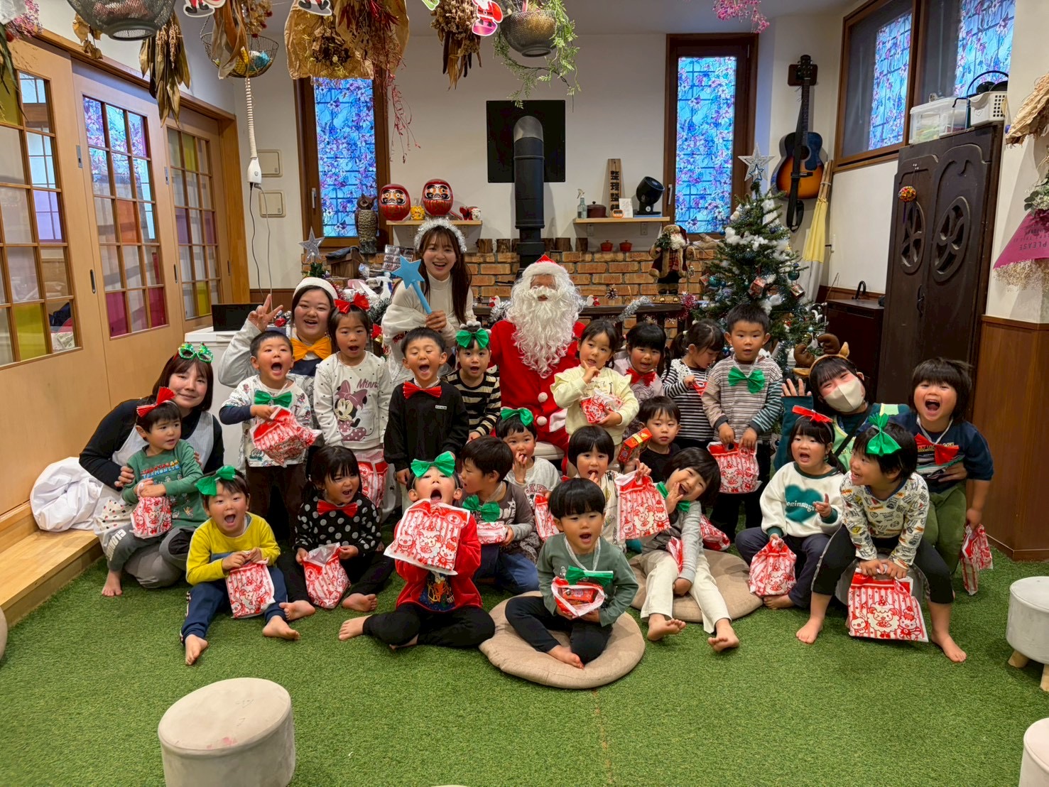 サンタさんがやってきた！🎅🏻🎄.*