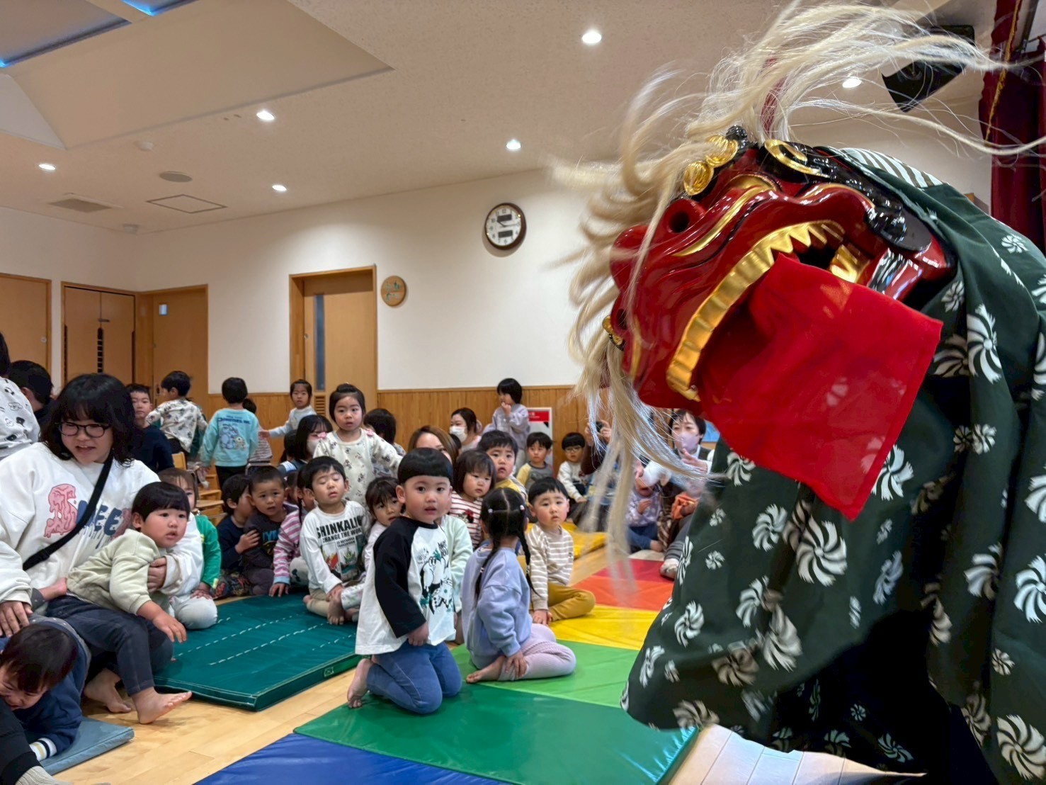 獅子舞がきたぞー！！！